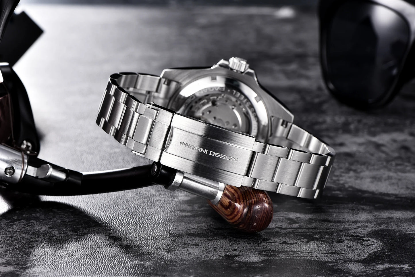 PAGANI DESIGN Top Brand Automatic Watch Luxury Sapphire Glass Mechanical Wristwatch Sports Stainless Steel Waterproof Men Watch.