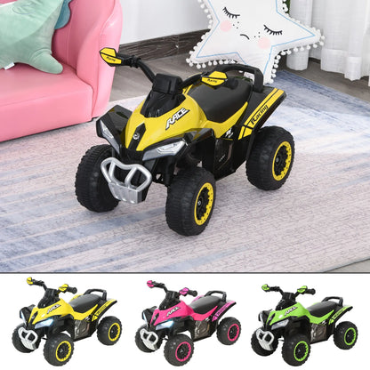 HOMCOM Quad ATV Walker for children over 18 months with lights and music support up to 20 kg 67,5x38x44 cm.