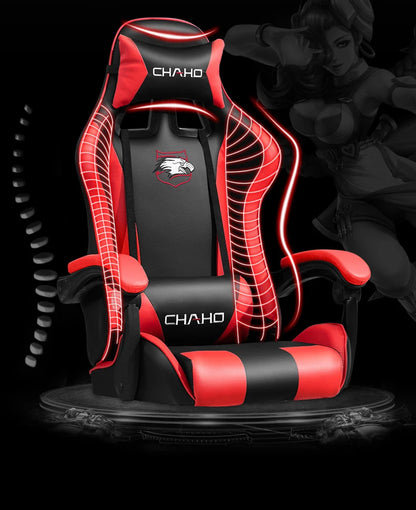 WCG Gaming Stuhl Computer Stuhl Hochwertiger Gaming Stuhl Leder Internet LOL Internet Cafe Racing Stuhl Bürostuhl Gamer Neu