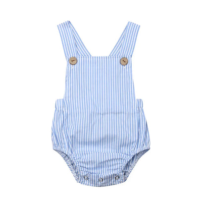11 farbe Neugeborene Jungen Mädchen Body Sommer Taste Overall Striped Beiläufige Sleeveless Backless Solide Outfits Kleidung