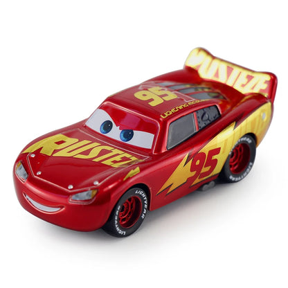 Cars Disney Pixar Cars 2 3 Toy Lightning McQueen Mater Sheriff Alloy Metal Model Car 1:55 Metal Toys Vehicles Boy Children Gifts.