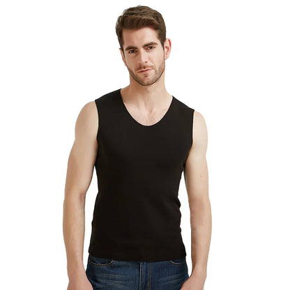 Warm Tank Tops Men Winter Thick Clothes Fitness Thick Heating Fiber Vest Male Sleeveless Tops Slim Casual Seamless Undershirt.