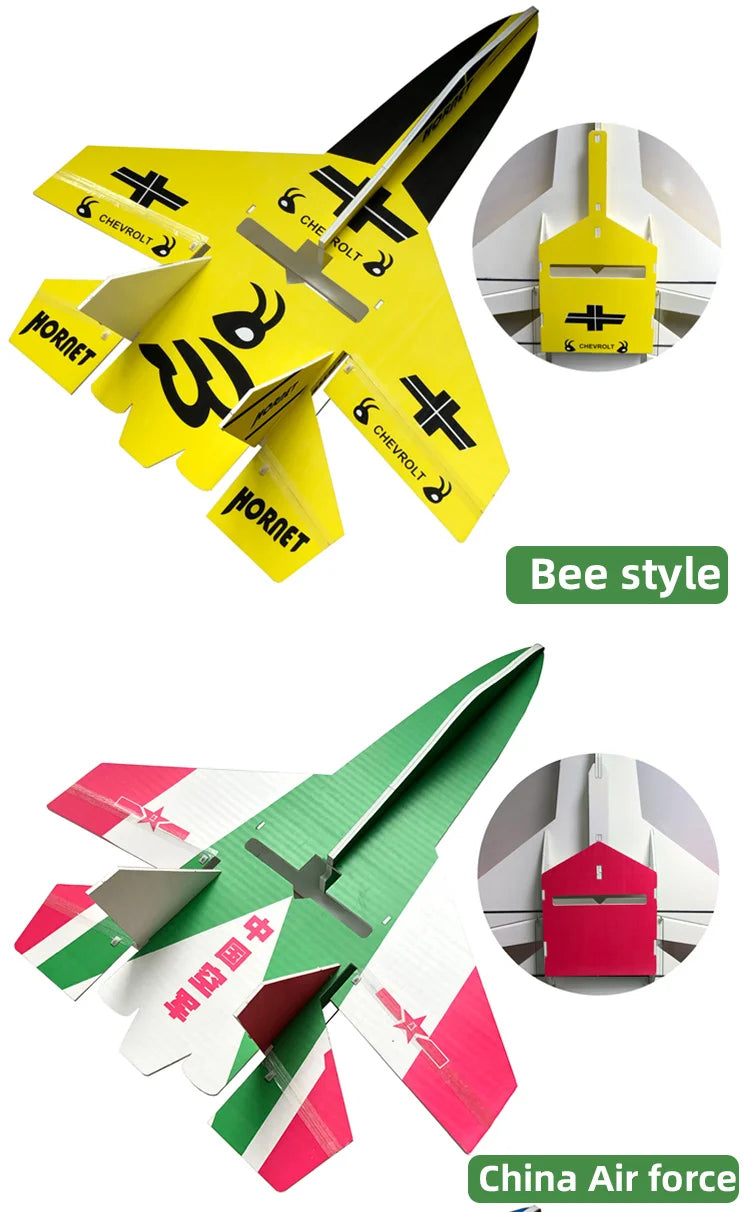 Fixed Wing Model Su27 RC Airplane With Microzone MC6C Transmitter with Receiver and Structure Parts For DIY F22 RC Aircraft.