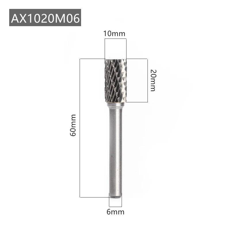 Versery AX Typ Kopf Hartmetall Legierung Dreh Datei Bohrer Fräsen Carving Bit Punkt Grat Stabschleifer Schleif Werkzeuge