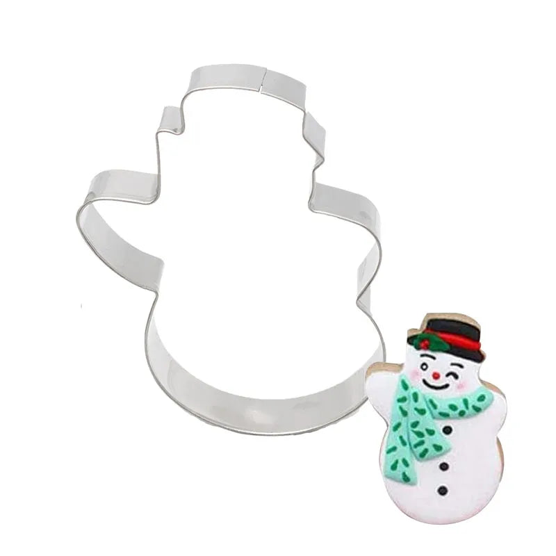 5Pcs/set Christmas Cookie Cutter Gingerbread Xmas Tree Mold Christmas Cake Decoration Tool Navidad Gift DIY Baking Biscuit Mould.