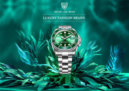 LIGE Women Watches Mechanical Watch Luxury Bracelet Wrist Wristwatch Elegant Ladies Automatic Date Clock Watch Relogio Feminino