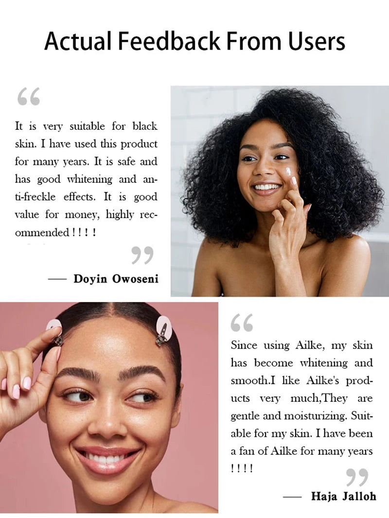 AILKE Double Glutathione Dark Spots Remover Face Cream, For Armpit, Elbows, Legs, White Spots, Age Spots, Sun Spots, Freckles.