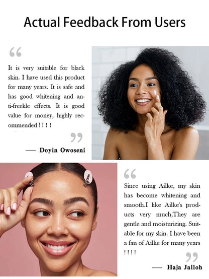 AILKE Multi Vitamin Whitening Body Lotion With Vitamins A,E,B3,B5, Increase Skin Radiance, Even Skin Tone, Moisturizer Cream.