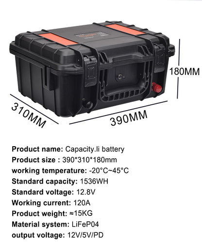 New12V100Ah LiFePo4 Battery 120AH 150AH200AH 12v Rechargeable Lithium Battery Pack300A With Bluetooth BMS for Comping Solar Boat
