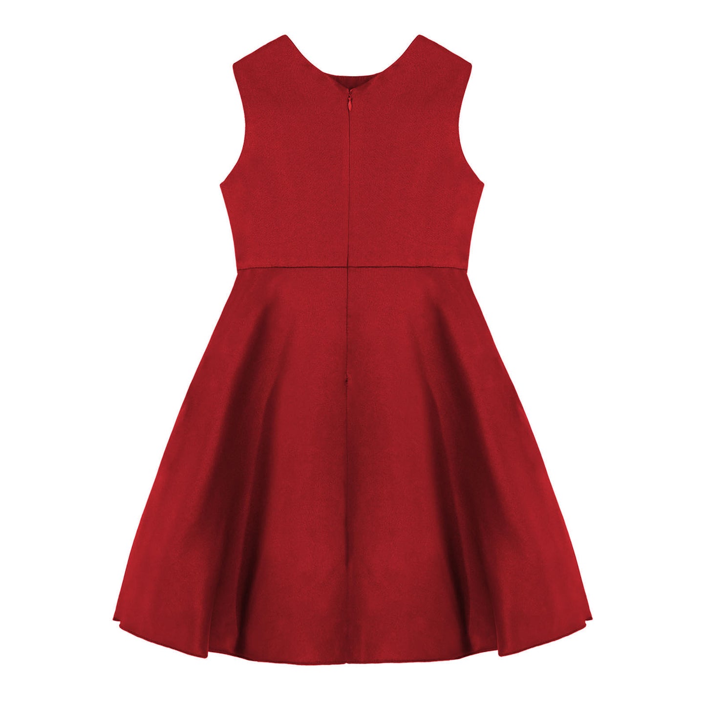 Mädchen Sommer ärmelloses Prinzessinnenkleid Elegantes Satin Hochzeit Brautjungfer Partykleid Große Schleife A-Linie Tutu für Geburtstagsabend