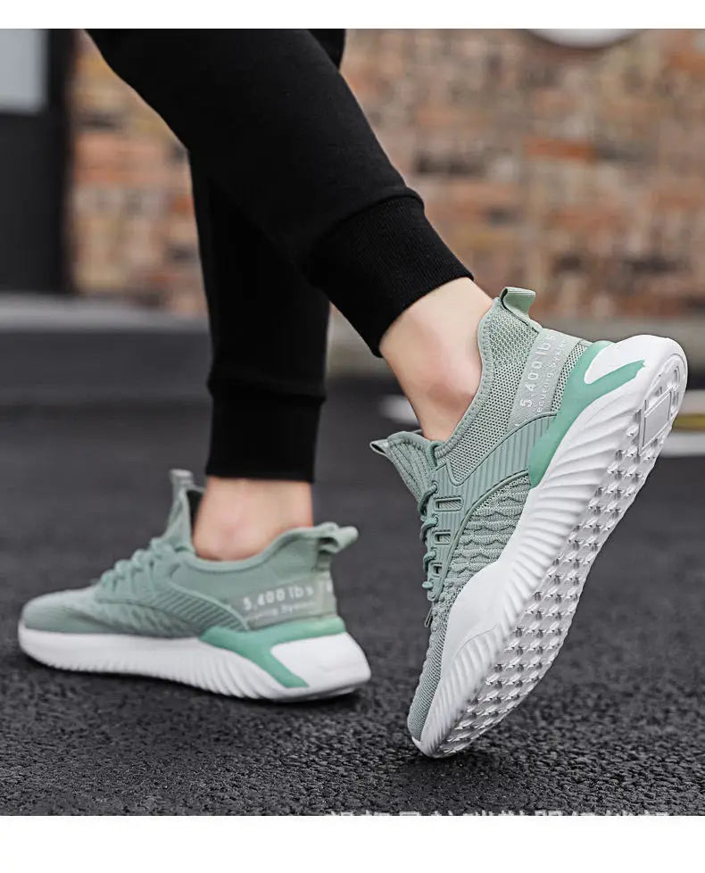 Lace-up Fashion Sneakers Men's Sports Shoes Comfortable Breathable Men Running Shoes Hot Sale Autumn Non-slip Training Shoes.