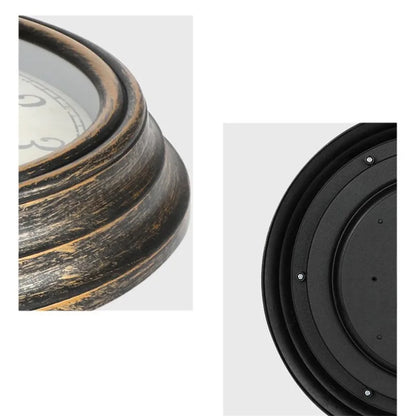 12-Zoll-stille Wanduhr im antiken Shabby-Kunststil, kreative Retro-Quarzuhren, Vintage-Horloges, Reloj Pared Klok, Wohnzimmer