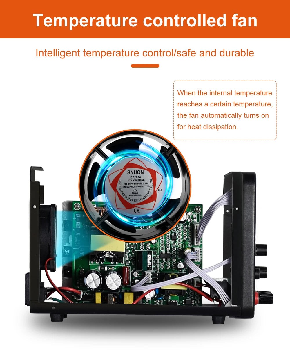 Wanptek Adjustable DC Power Supply 30V 10A LED Lab Bench Power Source Stabilized Switch Power Supply Voltage Regulator 60V 5A