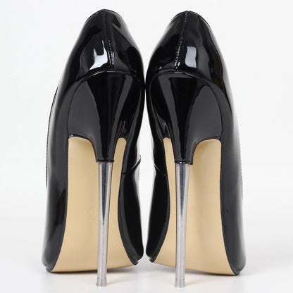 JIALUOWEI 7 Inch High Heel Peep Toe Stiletto Pumps Sizes 36-46.