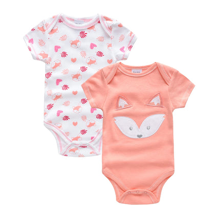 Honeyzone Sommer Baby Kleidung Säuglings Mädchen Strampler Nette Löwe Voller Druck Jungen Bodys 2 teile/satz Trottie Overalls Outfits Боди.