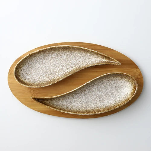 Japanese snack tray creative cold cut snack small dish ceramic sushi plate fruit plate household tableware daily tableware.