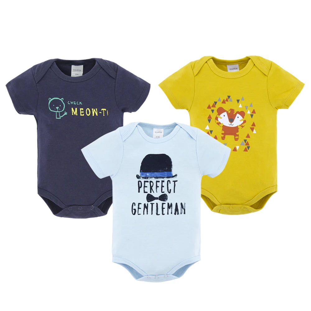 Honeyzone Sommer Baby Kleidung Säuglings Mädchen Strampler Nette Löwe Voller Druck Jungen Bodys 2 teile/satz Trottie Overalls Outfits Боди.