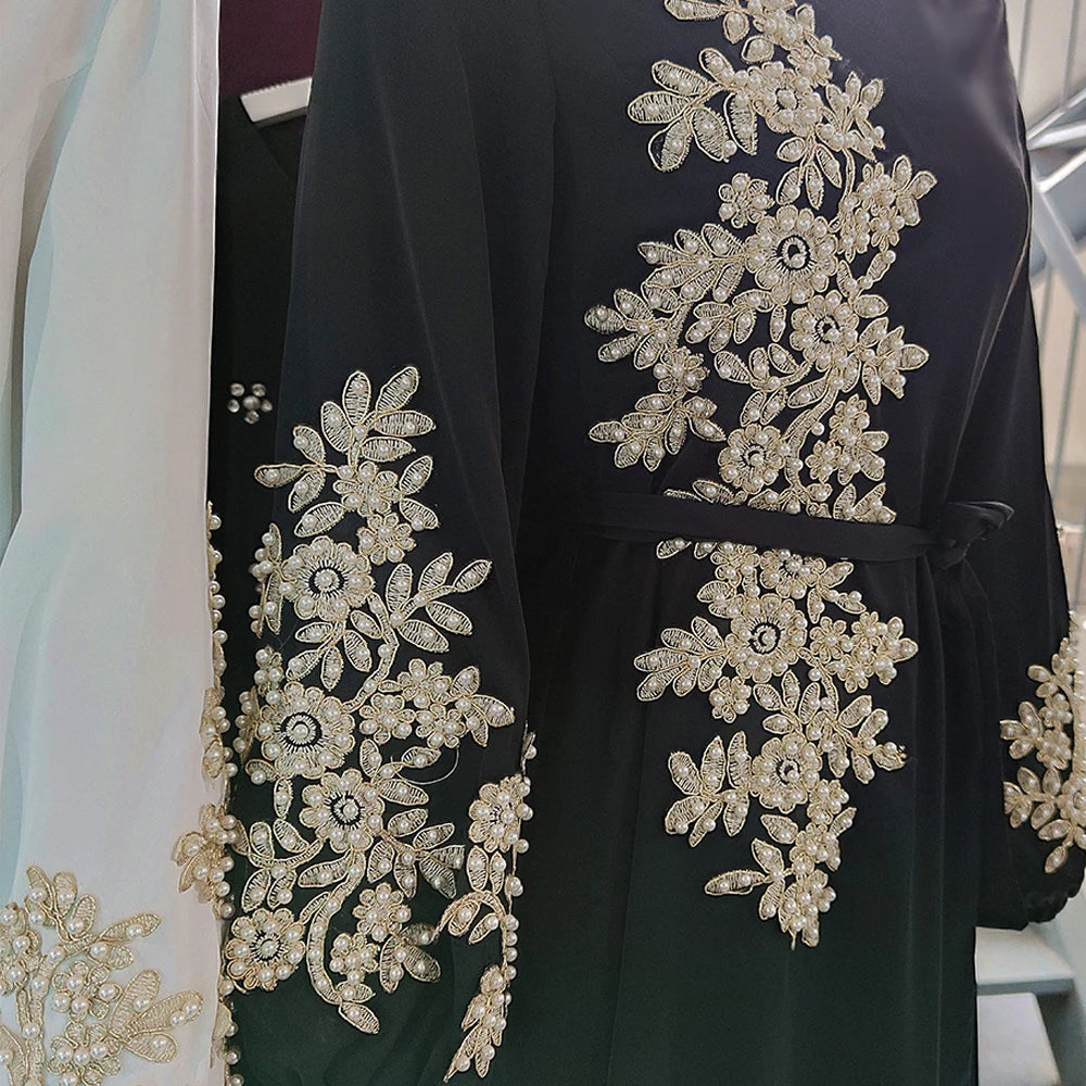 Ramadan Kaftan Dubai Abaya Turkey Muslim Women Hijab Dress Islam Caftan Marocain Dresses Vestidos Eid Mubarak Robe Femme Abayas.