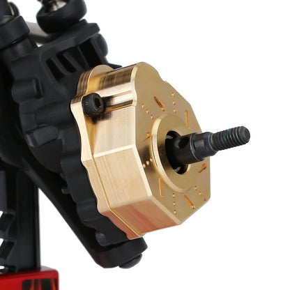INJORA Heavy Brass Counterweight Portal Drive Housing Bumper Holder Axle Mount for RC Crawler TRX4 TRX-4 TRX6 Upgrade Parts