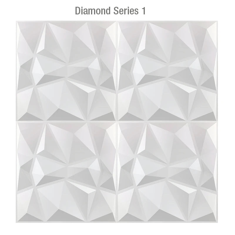12pcs 30x30cm Super 3D Art Wall Panel PVC tile Waterproof Esports game 3D Wall Sticker Decor Tiles Diamond Design DIY Home Decor