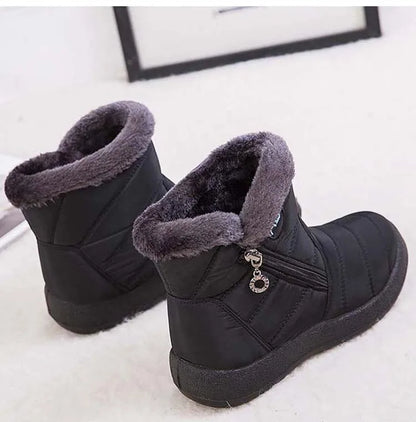 Snow Women Boots Comfortable Women's Boots Waterproof Women Shoes Zipper Shoes Woman Soft Fur Women's Winter Boots Botas Mujer.