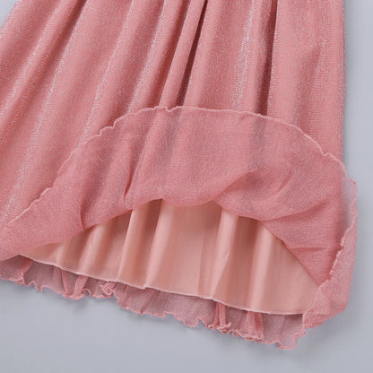 Iiniim Teen Mädchen Ärmellose Pailletten Floral Spitze Glänzenden Kleid Vestido de festa für Hochzeit Formale Geburtstag Party Sommer Kleider