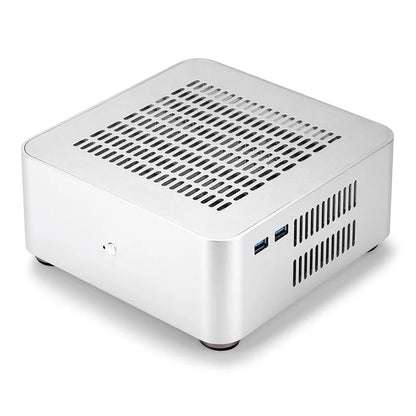 RGEEK L80S All Aluminum Chassis Small Desktop Computer Case PSU HTPC Mini-ITX PC Houses With Power Supply.