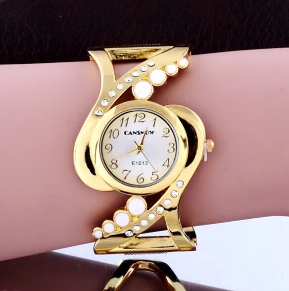 Luxury Gold Bracelet Women's Watches Fashion Diamond Ladies Watch Women Watches Elegant Female Clock montre femme zegarek damski.