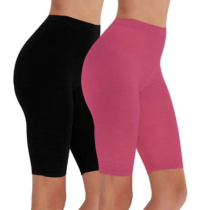 2pcs/3pcs Pack Eco-Friendly Viscose Spandex Legging Shorts For Woman Fitness Active Wear Very Soft Comfortable  M30181