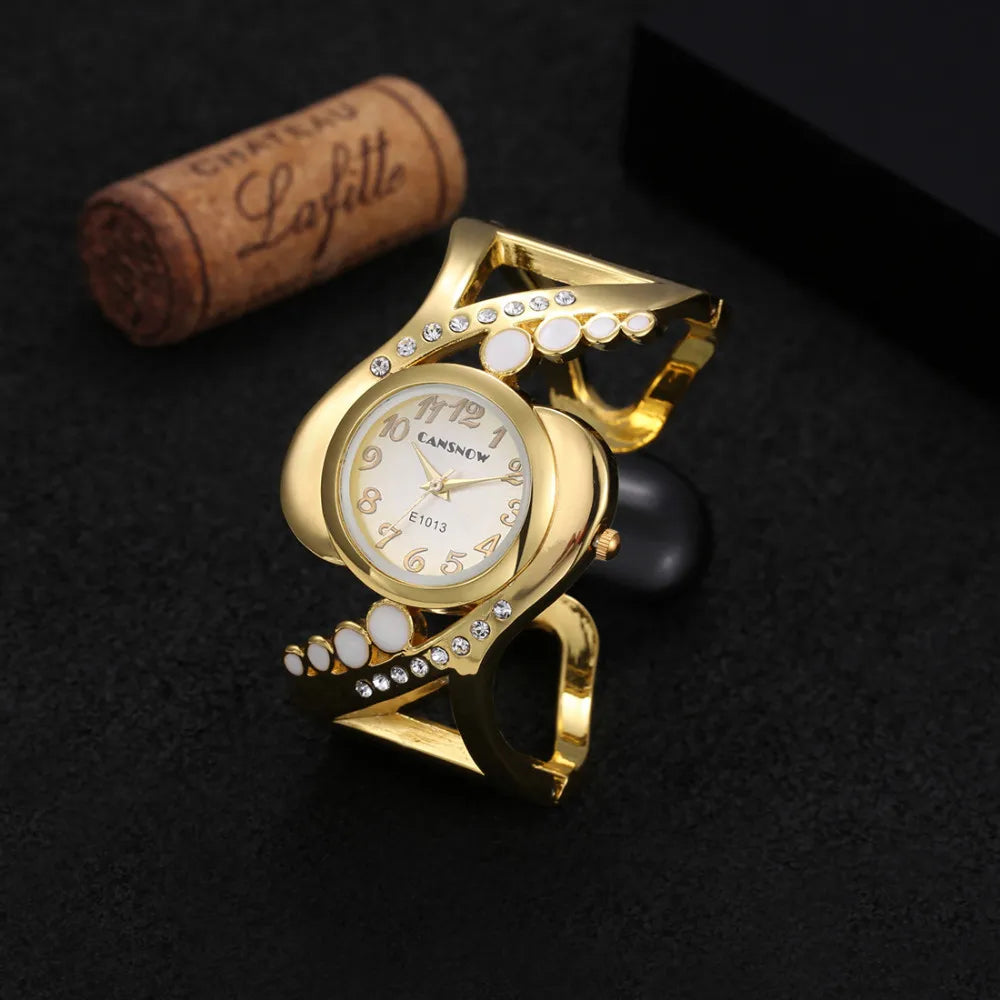 Luxury Gold Bracelet Women's Watches Fashion Diamond Ladies Watch Women Watches Elegant Female Clock montre femme zegarek damski.