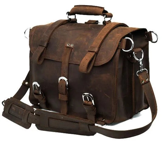 Vintage Crazy Horse Echtes Leder Männer Reisetaschen Gepäck Reisetasche Leder Männer Duffle Bag Große Männer Wochenende Tasche Übernachtung