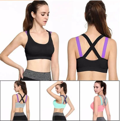 Active Push Up Bras Backless Fitness Bras with pad Crop Tops Women Sexy sleep Bralet Brassiere Women Tank Top bra.