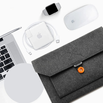 11.6/13/14/15"Laptop Sleeve Felt Ultralight Notebook Tablet Pad Case Multi-pocket Pouch Bag Briefcases for Apple Macbook/ Asus.