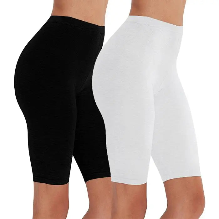 2pcs/3pcs Pack Eco-Friendly Viscose Spandex Legging Shorts For Woman Fitness Active Wear Very Soft Comfortable  M30181