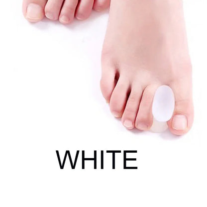 2pcs=1pair Silicone Toe Corrector Gel Protector Finger Separator Orthopedic Products Hallux Valgus Pedicure Foot Care Hammer.