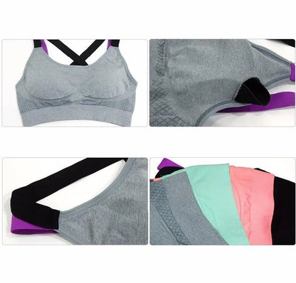 Active Push Up Bras Backless Fitness Bras with pad Crop Tops Women Sexy sleep Bralet Brassiere Women Tank Top bra.