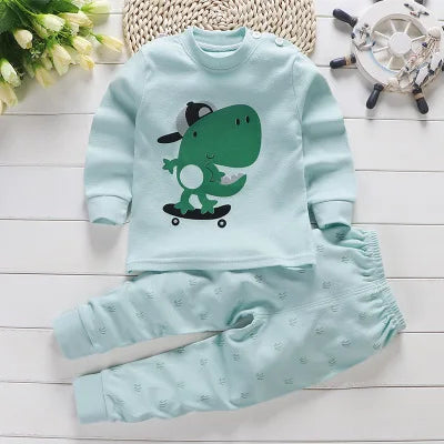 2024 frühling Herbst Neue Baby Kleidung Set Cartoon Baumwolle Baby Jungen Kleidung Mädchen Anzug Set 0-3 Jahre Baby kleidung