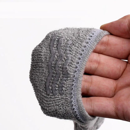 5 Pairs/Lot Men's Fashion Towel Bottom Boat Socks Cotton Sport Sweat Breathes Silicone Anti-Slip Invisible Socks Plus Size 41-45.