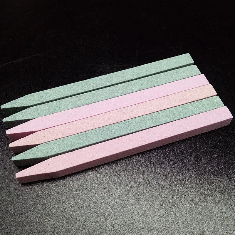 2pcs/lot Practical Stone Ceramic Nail Files Pumice Cuticle Remover Trimmer Nail Buffer Saws Art Manicure Tools.