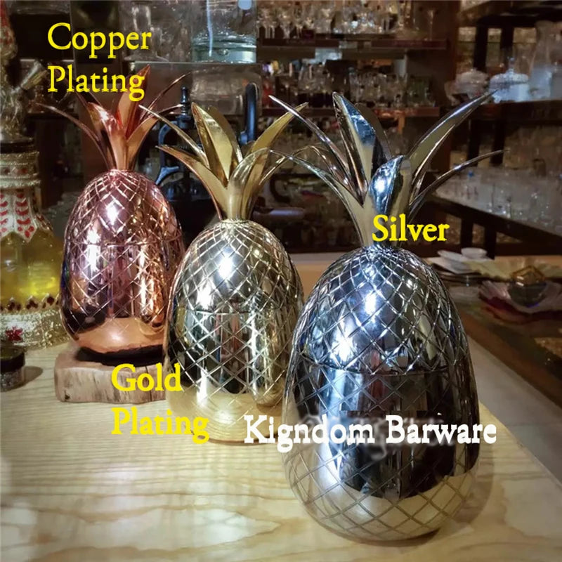 Pineapple Tumbler / Mug Moscow Mule Mug Available in 3 color (Silver,Copper,Gold)- Cocktail Drinking Cups Mugs Bar Tool.