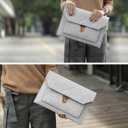 11.6/13/14/15"Laptop Sleeve Felt Ultralight Notebook Tablet Pad Case Multi-pocket Pouch Bag Briefcases for Apple Macbook/ Asus.