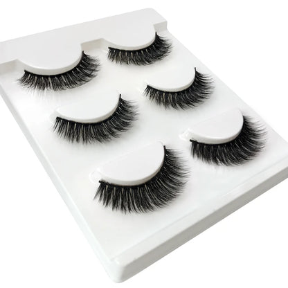 3 Pairs natural false eyelashes thick makeup real 3d mink lashes soft eyelash extension fake eye lashes long mink eyelashes 3d.