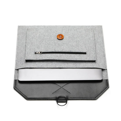 11.6/13/14/15"Laptop Sleeve Felt Ultralight Notebook Tablet Pad Case Multi-pocket Pouch Bag Briefcases for Apple Macbook/ Asus.