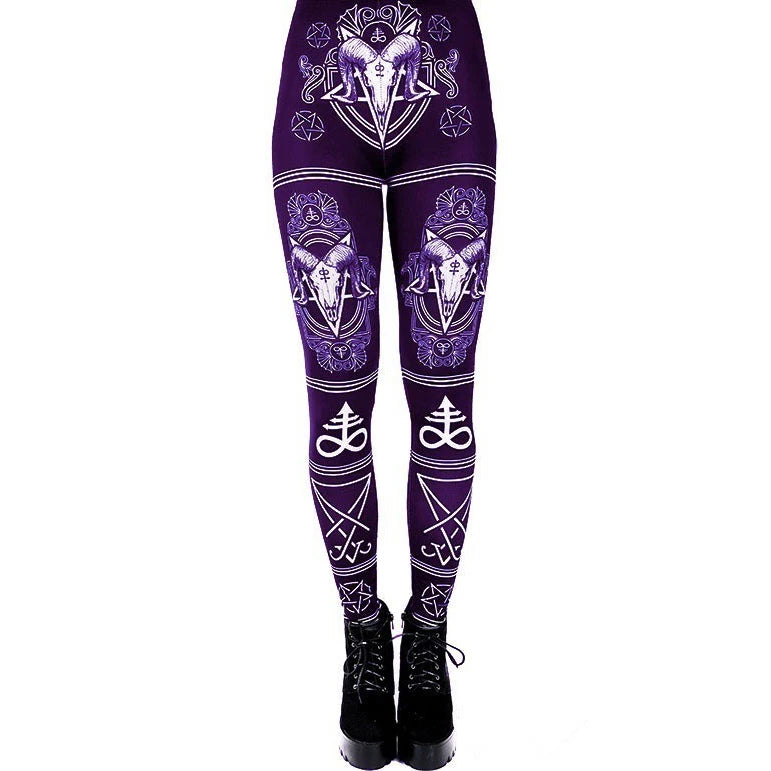 [You're My Secret] 2021 New Animal Printed Leggings Gothic Horse Women Fashion Sexy Ankle Pants Fitness Workout Leggin 4 Colors.
