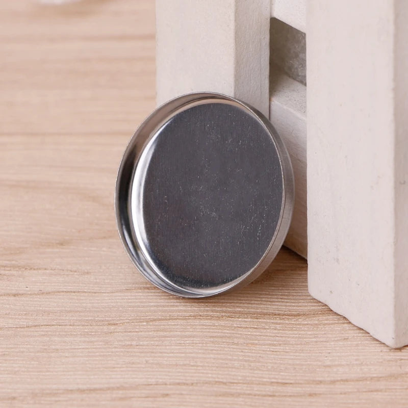 HUAMIANLI 10 Pcs New 3 Size Empty Magnetic For Eye Eyeshadow Shadow Makeup Powder Fundation Refill Palette Silver.