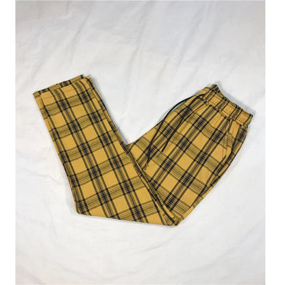 LAPPSTER Frauen Streetwear Plaid Hosen 2020 Harajuku Hohe Taille Jogger Koreanische Stil Jogginghose Damen Herbst Hosen Plus Größe