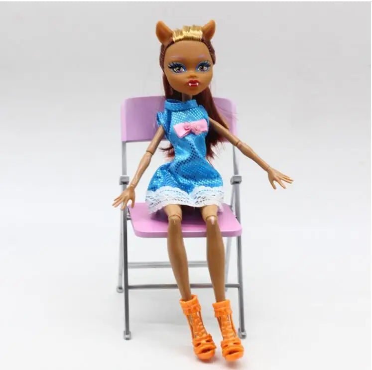 High Quality Fasion Monster Dolls Draculaura/Clawdeen Wolf/ Frankie Stein / Black WYDOWNA Spider Moveable Body Girls Toys.