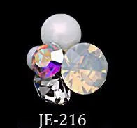 10pcs Diamond Crystal Nail Decors Pearl+Rhinestone+Alloy Germ Accessory Nail Art Decorations Glitter DIY 3D Nails Jewelry Charms.