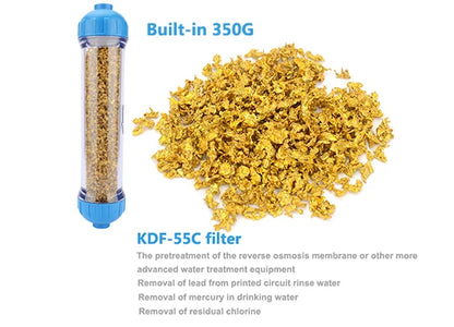 T33 Housing DIY Fill Shell With Filter Cartridge Alkaline balls/Maifan Stone/activated carbon/Resin/KDF for Aquarium purifier