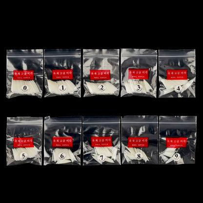 NATURAL CLEAR /WHITE 3 COLORS STILETTO FALSE NAIL TIPS, 500PCS FRENCH FAKE NAIL TIPS NAIL ART ACRYLICS ARTIFICIAL DIY NAIL TIPS